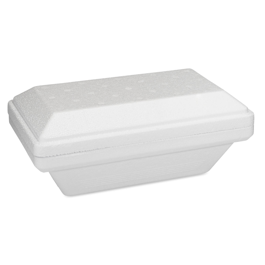 Styrofoam To Go Box Closed